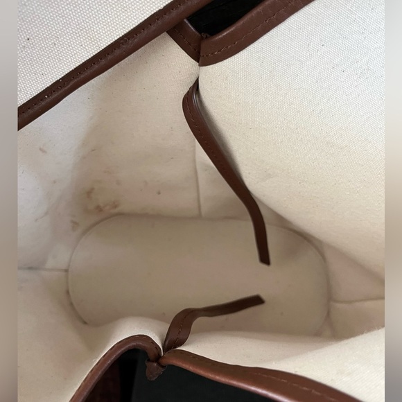 HEREU Calella canvas & leather tote bag - Picture 15 of 16